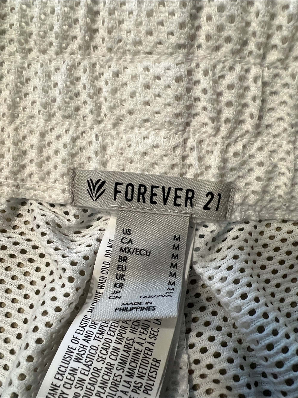 Forever 21 White Mesh Athletic Shorts - Picture 5 of 5